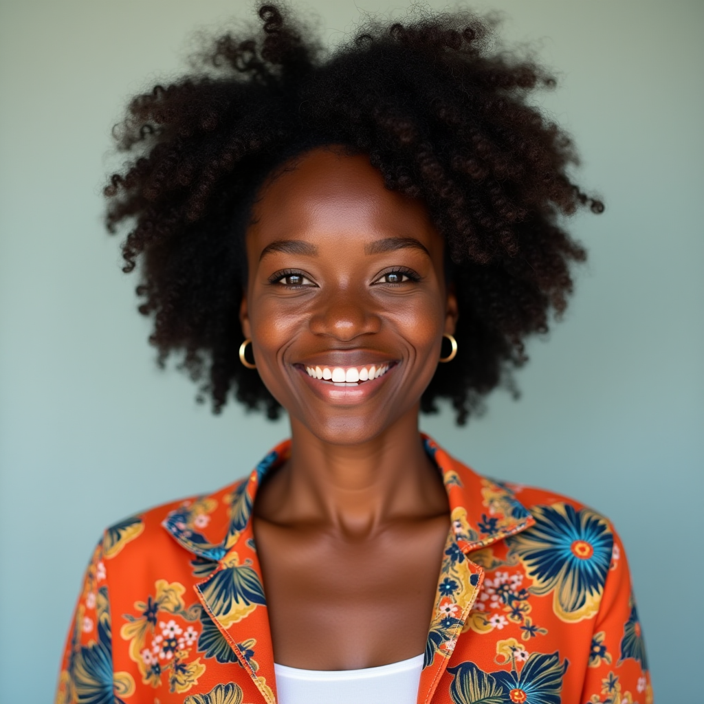 Professional headshot of Aisha Williams, community researcher, Black woman with natural hair wearing colorful casual attire, warm and approachable smile